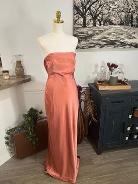 chinese dress ladies Ophelia Strapless Embellished Satin Maxi Dress main image 0